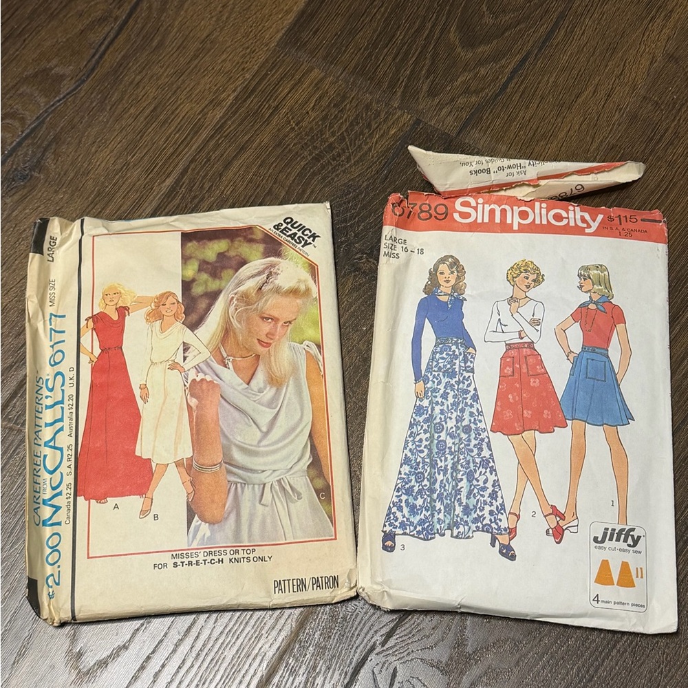 Simplicity and McCall's Vintage Sewing Patterns